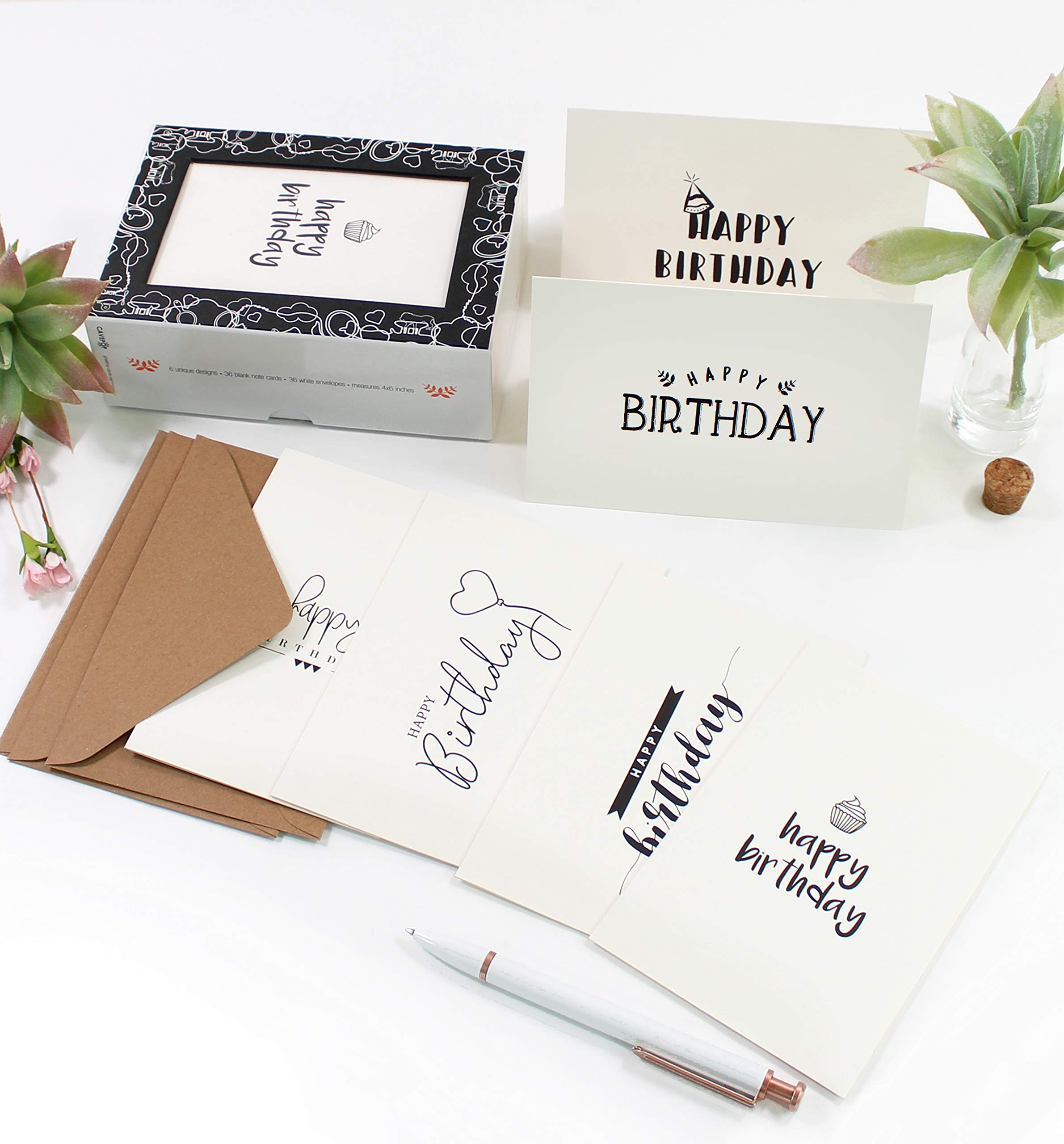 Amazon | Happy Birthdayカード詰め合わせ 36枚の誕生日カード
